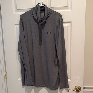 Under Armour Charcoal Gray Hooded Performance Pullover